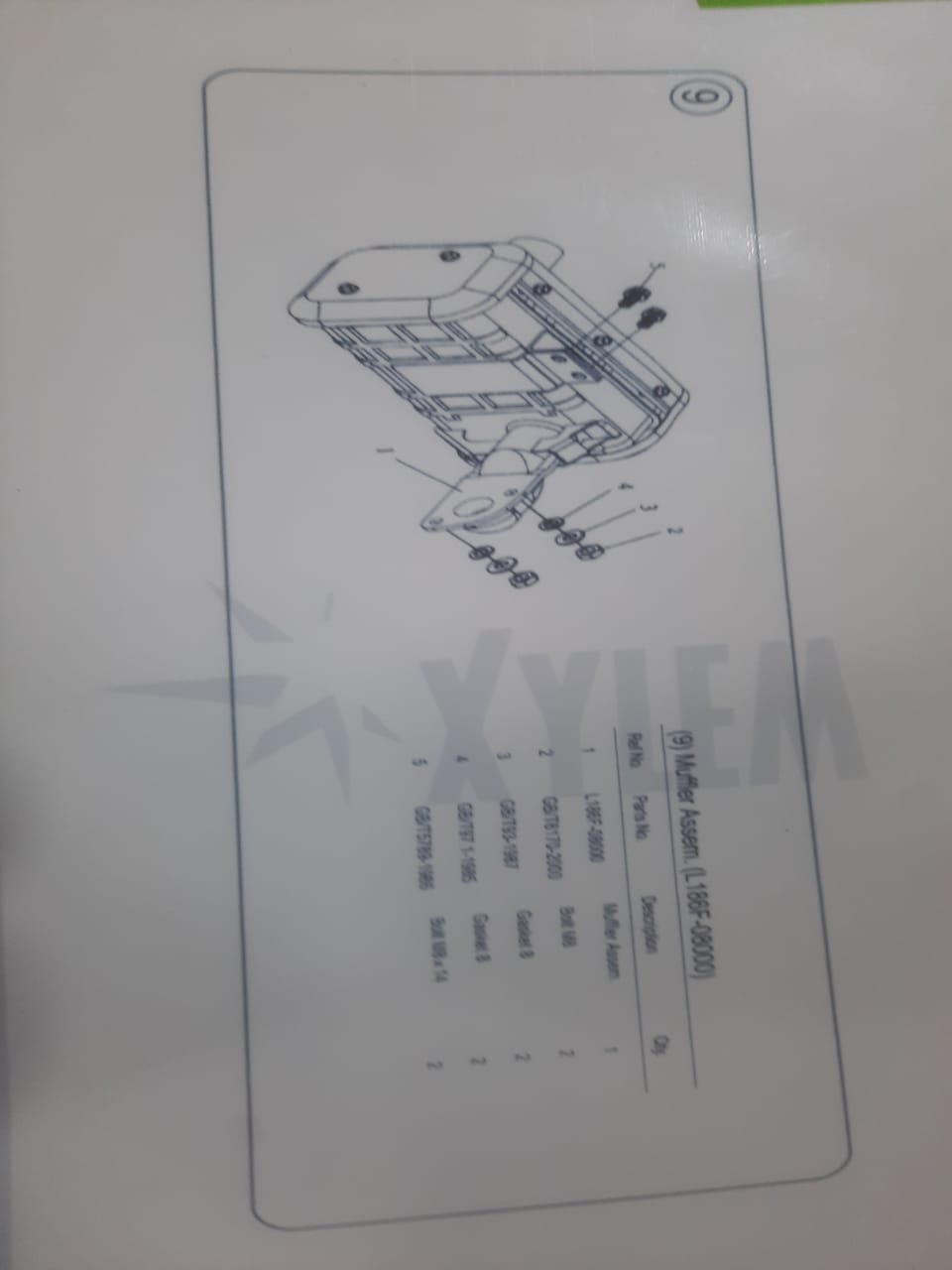 Muffler Assem. (KM186F-08000)