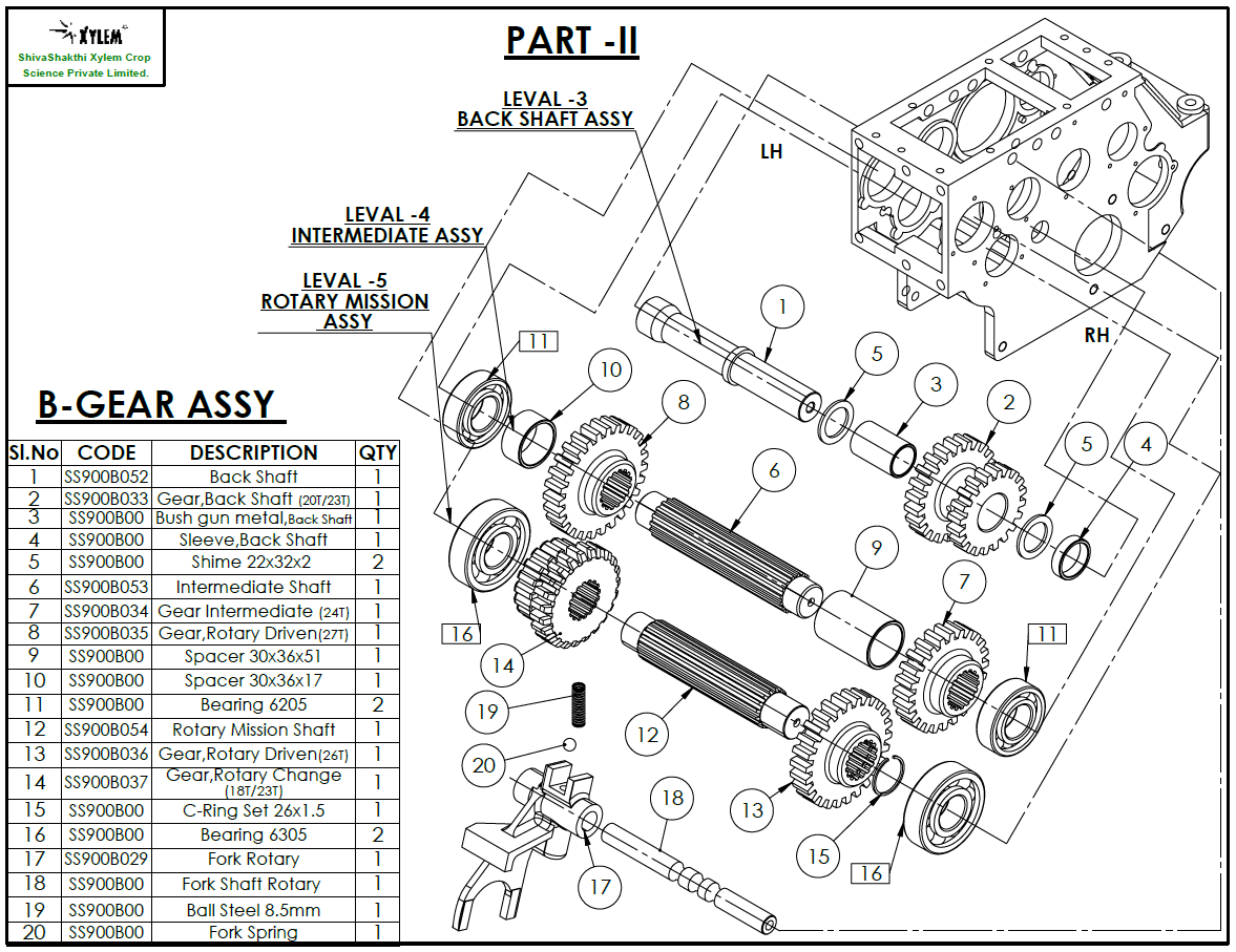 Gear  Assembly -B